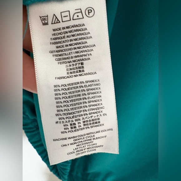 Michael Kors Turquoise Blouse with Gold Detail - Picture 4 of 6